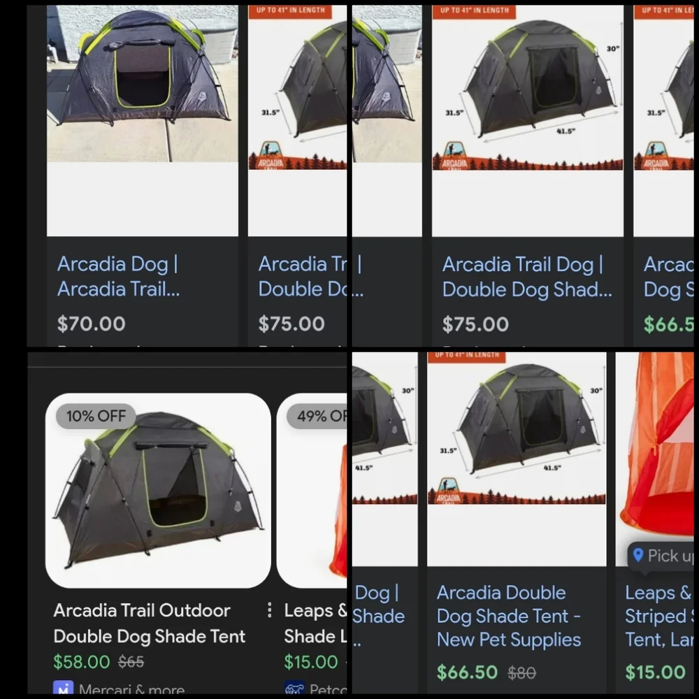 Arcadia Trail Double Dog Shade Tent